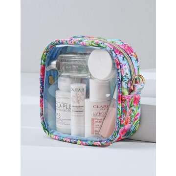 Oaque Clear Cosmetic Bag Mini Travel Essential Makeup Bag