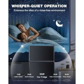 Double Door Mini Fridge with Freezer Ideal for Dorms