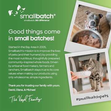 smallbatch Pets Freeze-Dried Super Booster Beef Bites for Dogs & Cats, 7 oz, Made in The USA, Organic Produce, Humanely Sourced Meat, Single Source Protein, Mixer & Topper, with Papaya and Probiotics