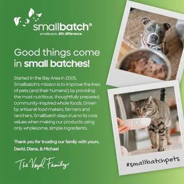 smallbatch Pets Freeze-Dried Super Booster Beef Bites for Dogs & Cats, 7 oz, Made in The USA, Organic Produce, Humanely Sourced Meat, Single Source Protein, Mixer & Topper, with Papaya and Probiotics