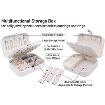 Mrs Travel Jewelry Box Gift-Plush Velvet Trinkets Storage Organizer Case-Miss to Mrs Gift-Wedding Gift for Bride-Mrs Gift-Bridal Shower Gift for Bride-Bachelorette Party Gift for Bride-Rose Golden