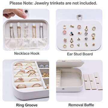 Mrs Travel Jewelry Box Gift-Plush Velvet Trinkets Storage Organizer Case-Miss to Mrs Gift-Wedding Gift for Bride-Mrs Gift-Bridal Shower Gift for Bride-Bachelorette Party Gift for Bride-Rose Golden