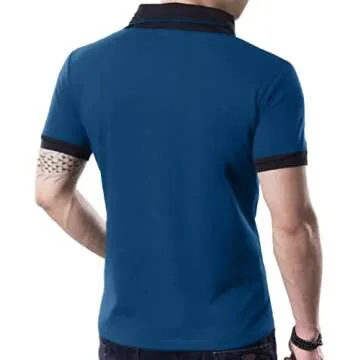 YTD Men's Stylish V-Neck Cotton Casual Tee for Comfort