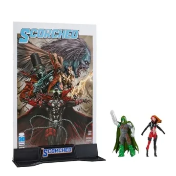 McFarlane Toys Spawn Page Punchers 2pk She-Spawn and Curse 3" Action Figures with Comic