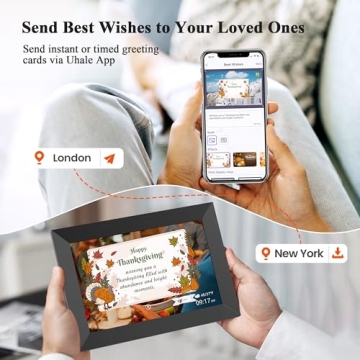 BIGASUO 10.1 Inch WiFi Digital Picture Frame - Instant Photo Sharing