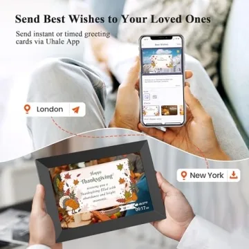 BIGASUO 10.1 Inch WiFi Digital Picture Frame - Instant Photo Sharing