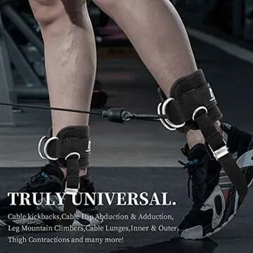 KIAA ZUIN Adjustable Ankle Straps for Strength Training