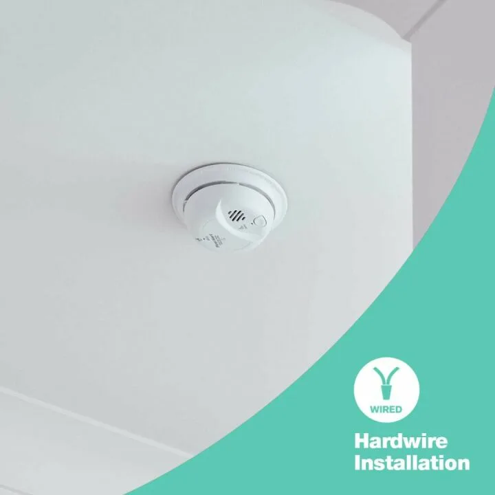 FIRST ALERT BRK SC9120FF Hardwired Smoke and Carbon Monoxide (CO) Detector with Battery Backup, 1 pack , White