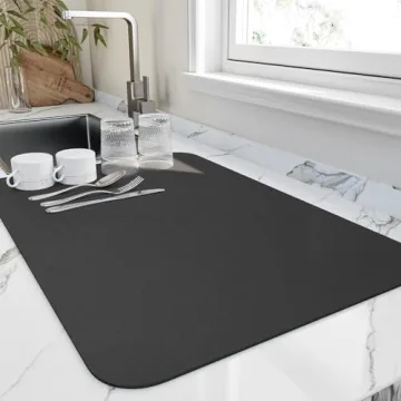 HotLive Kitchen Dish Drying Mat - Absorbent & Heat Resistant