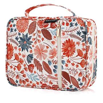 Gientten Bible Cover for Women with Flowers Printing, Bible Case,Bible Bag, Study Bible Case,Covers for Bible,Bible Boooks Covers for Women