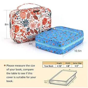 Stylish Gientten Bible Cover for Women with Flower Design