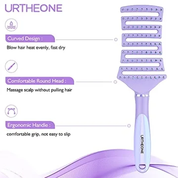 Professional Curved Vented Detangling Hair Brush