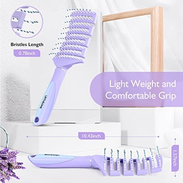 Professional Curved Vented Detangling Hair Brush
