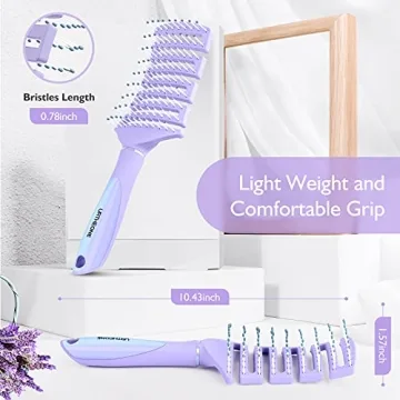 Professional Curved Vented Detangling Hair Brush