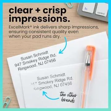 ExcelMark Self Inking Stamp Refill Ink - 2 oz. - Black Ink