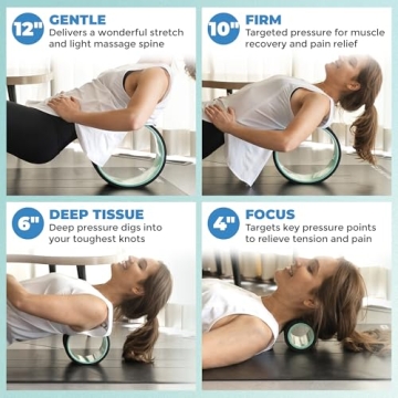 Chirp Wheel Foam Roller for Back Pain Relief & Deep Tissue Massage