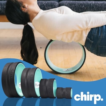 Chirp Wheel Foam Roller for Back Pain Relief & Deep Tissue Massage