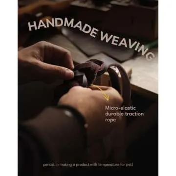 FAIRWIN Braided Leather Dog Training Leash 6 Foot - Dog Leather Leashes Heavy Duty for Large Medium Dogs (Brown, L:3/4" x 6ft)