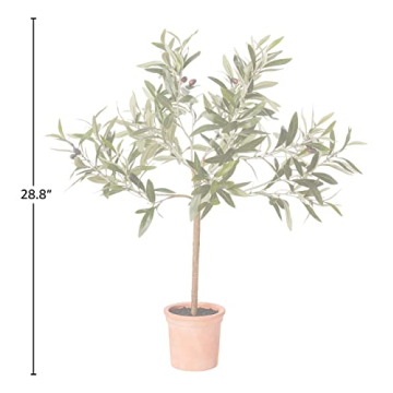 Stone & Beam Artificial Olive Tree Topiary for Home Decor