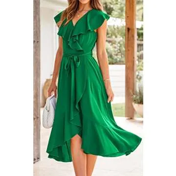 Elegant PRETTYGARDEN Ruffle Wedding Dress for Women