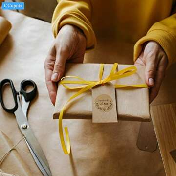 Handmade with Love Stickers for Gifts and Baking