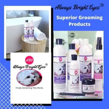 Always Bright Eyes - Super Whitening and Clarifying Shampoo with Optical Brighteners. Tearless Shampoo for Dogs and Puppies, Whitening and Deep Cleaning, Tear Stain Remover