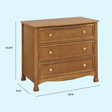 DaVinci Kalani 3-Drawer Dresser in Chestnut