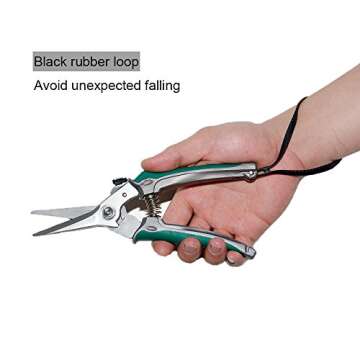 DEEALL Goat and Horse Hoof Trimmer Floral Trimming Shear with Serrated Blades 8-Inch