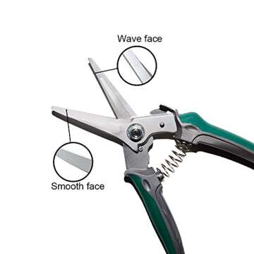 DEEALL Goat and Horse Hoof Trimmer Floral Trimming Shear with Serrated Blades 8-Inch