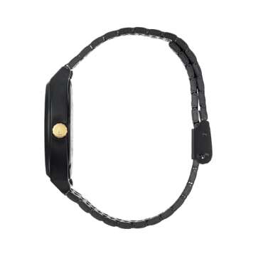 NIXON Time Teller A045 - Matte Black & Gold 100m Water Resistant Watch
