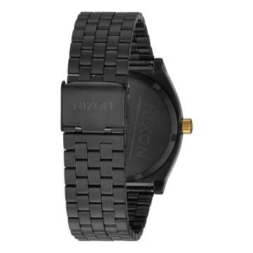 NIXON Time Teller Men's Analog Watch - Matte Black & Gold