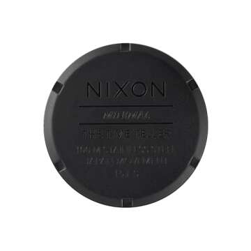 NIXON Time Teller Men's Analog Watch - Matte Black & Gold