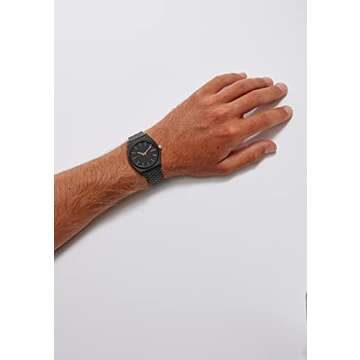 NIXON Time Teller Men's Analog Watch - Matte Black & Gold
