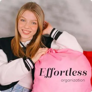 Durable Nylon Laundry Bag with Drawstring Closure