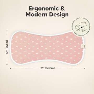 Organic Burp Cloths for Baby Boys and Girls - 5-Pack Super Absorbent Burping Cloth, Burp Clothes, So...