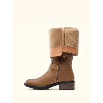 DREAM PAIRS Elegant Knee High Riding Boots for Women