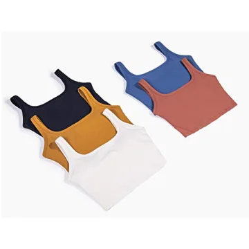 Chilylori Women's Seamless Sports Bra Long Lined Tank Top  White S