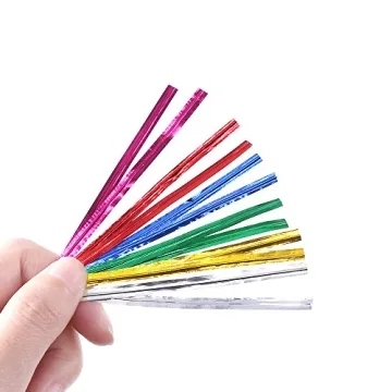 Swpeet Gold 350 Yard Metallic Twist Ties for Gifts and Crafts