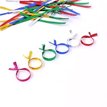 Swpeet Gold 350 Yard Metallic Twist Ties for Gifts and Crafts