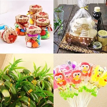 Swpeet Gold 350 Yard Metallic Twist Ties for Gifts and Crafts