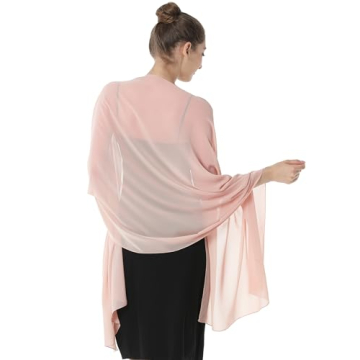 Elegant Baoqiya Women's Chiffon Shawl for Evening Dress - Soft Pashmina Wrap
