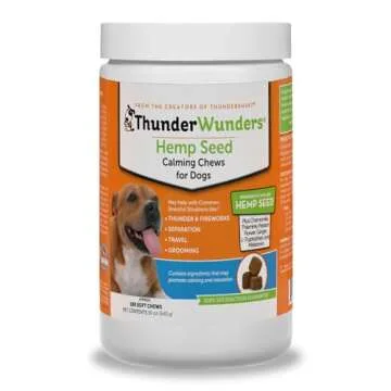 ThunderWunders Hemp Calming Chews for Dogs | 180 Count | Vet Recommended