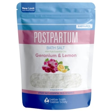 Postpartum Sitz Bath Soak for New Moms - Relaxing Bath Salt with Essential Oils