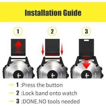 ANCOOL Silicone Band for Fenix 5/6/7 - 22mm