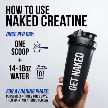 Naked Pure Creatine – 200 Servings, Pure Performance Boost