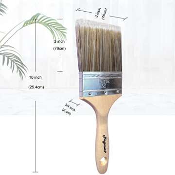 Magimate 3-Inch Double Thick Chip Paint Brush – Ideal for Furniture, Fences, and More
