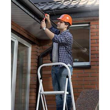 Delxo Folding Step Ladder - Safety and Stability in One