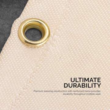 NEIKO 10908A 4x6 Welding Blanket, Heavy Duty Fiberglass Fire Blankets for Welding, Fire Retardant Bl...