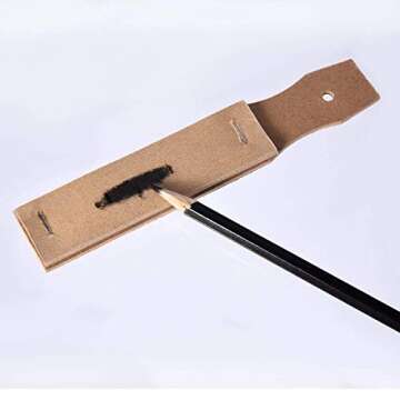 Onwon Paper Blending Stumps and Tortillions Sandpaper Pencil Sharpener Pointer Art Blenders with Kneaded Eraser for Student Sketch Drawing Tools