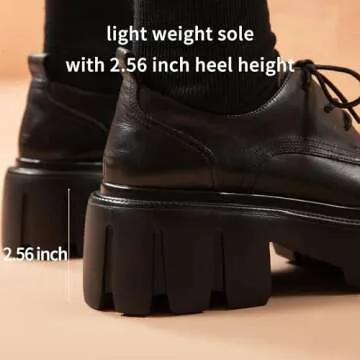 BEAU TODAY Women’s Stylish Platform Oxfords in Leather